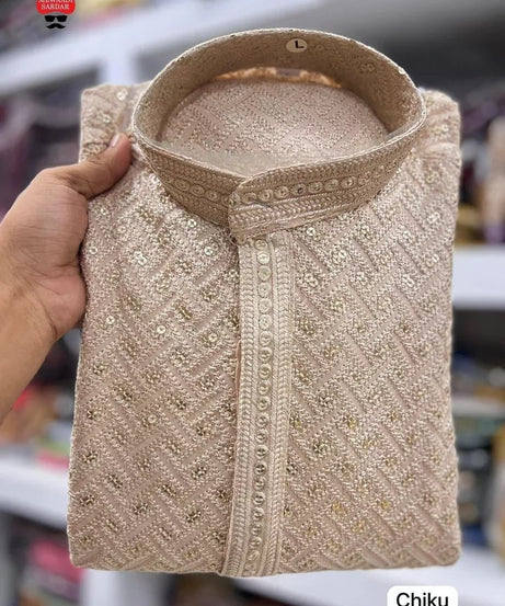 Men's FullStitched Premium Rayon Wedding Special Kurta Pajama Set