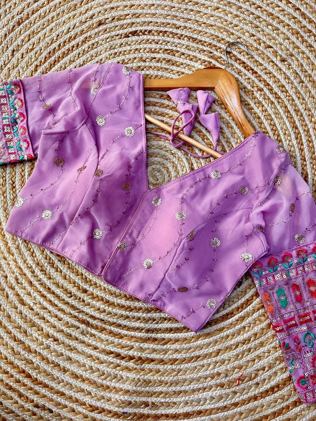 Full Stitched Milan Georgette Fancy Designer Traditional Look Blouse Choli