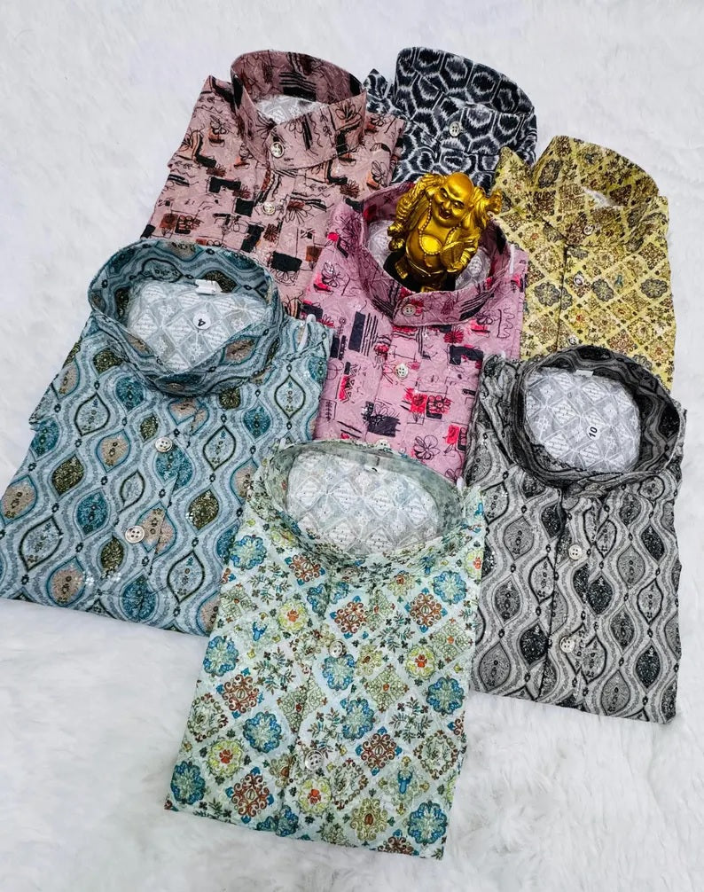 Pure Cotton Kurta Pajama Set For Boy's