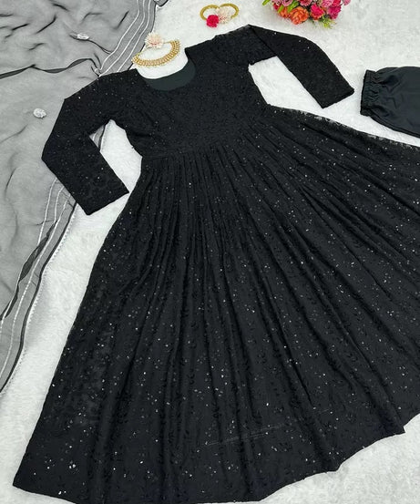 Designer Festival Wear Full Stitched Faux Georgette Top Pant Dupatta