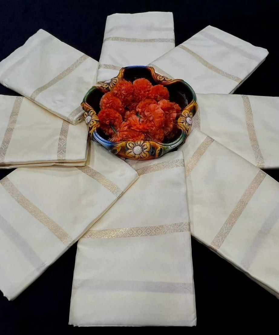 Soft Banarasi Silk With Weaving Gold Zari Saree With Blouse