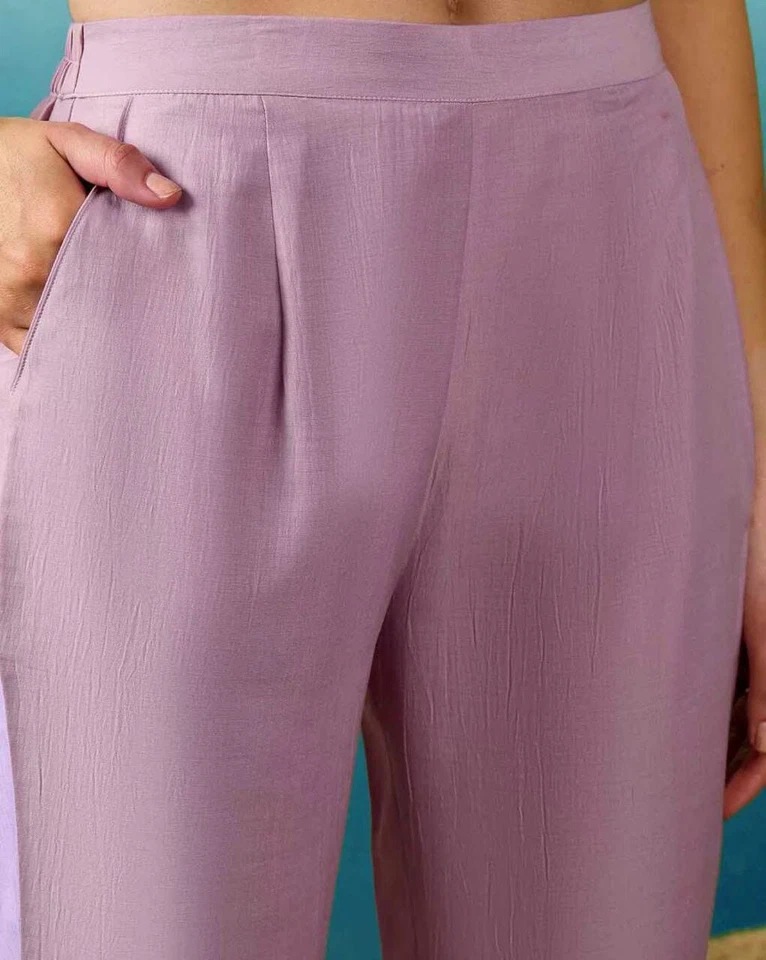 Beautiful Trending Silk Blend With Embroidy Work Kurti/Bottom With Dupatta Set 12-BS