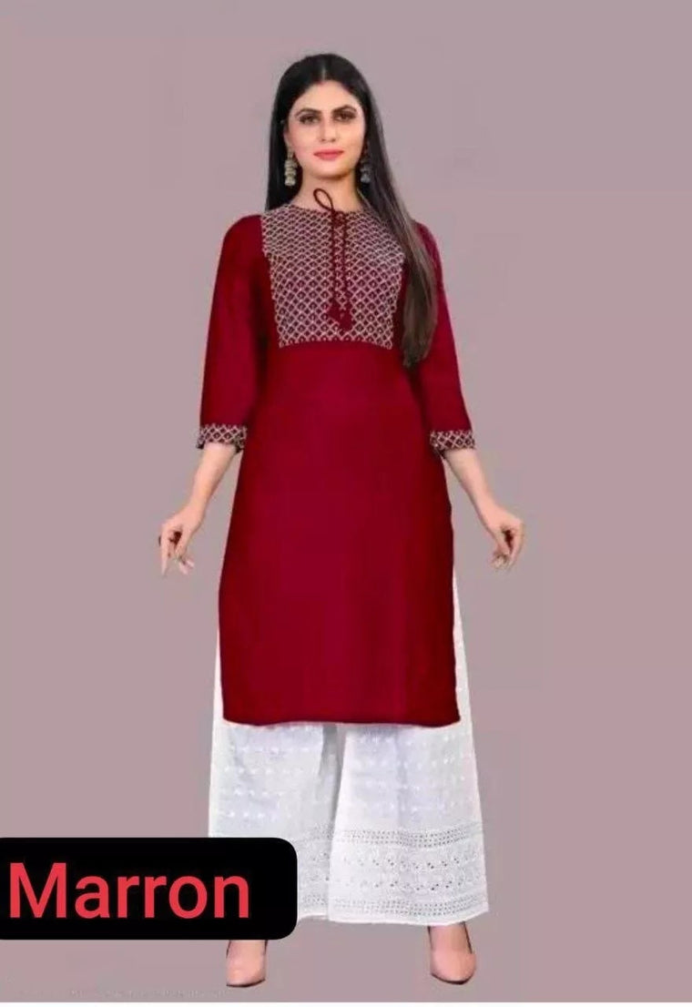 Designer Fancy FullStitched Rayon Top Pant & 2 Piece Set