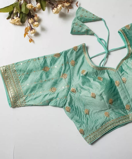 Vibrant Silk Blouse For Women's