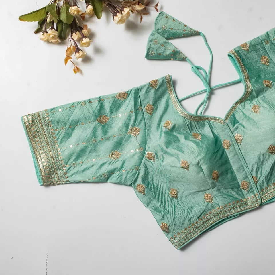 Vibrant Silk Blouse For Women's