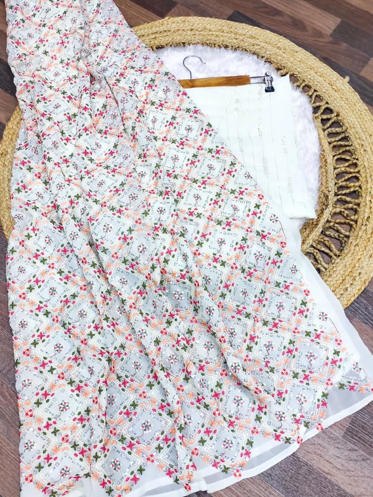 Georgette Beautiful Designer Saree, Party Wedding Sari & Blouse