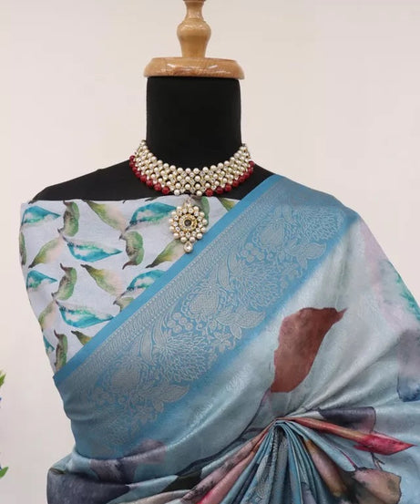 Function Style Bollywood Handloom Silk Saree,Wedding Party Ethnic Wear Sari