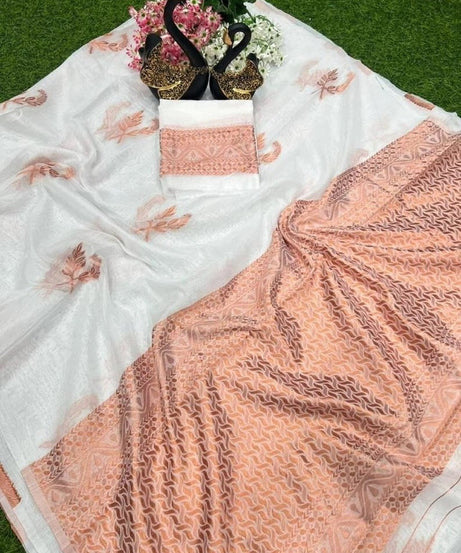 Banarasi Soft Silk Bollywood Traditional Wear Indian Saree With Blouse