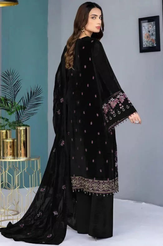 Georgette With Embroidery Stitched Work Salwar Kameez Suit