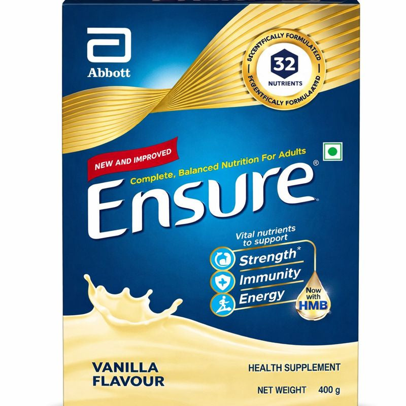 Ensure Nutritional Powder Vanilla Flavour – Balanced Nutrition Drink for Adults | Weight Management Support