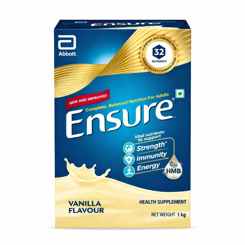 Ensure Nutritional Powder Vanilla Flavour – Balanced Nutrition Drink for Adults | Weight Management Support