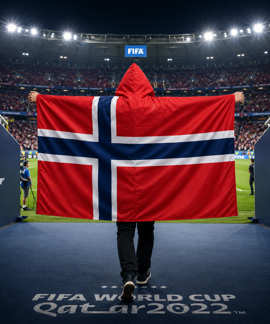 Hooded Football Fan Flag Cape Poncho for Soccer Match Party