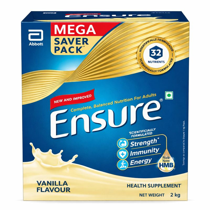Ensure Nutritional Powder Vanilla Flavour – Balanced Nutrition Drink for Adults | Weight Management Support