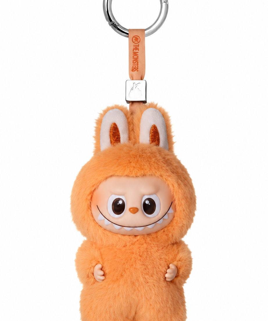 Labubu Plush Keychain | Cute Bunny Monster Bag Charm | Collectible Plush Doll Key Ring | Backpack & Purse Accessory