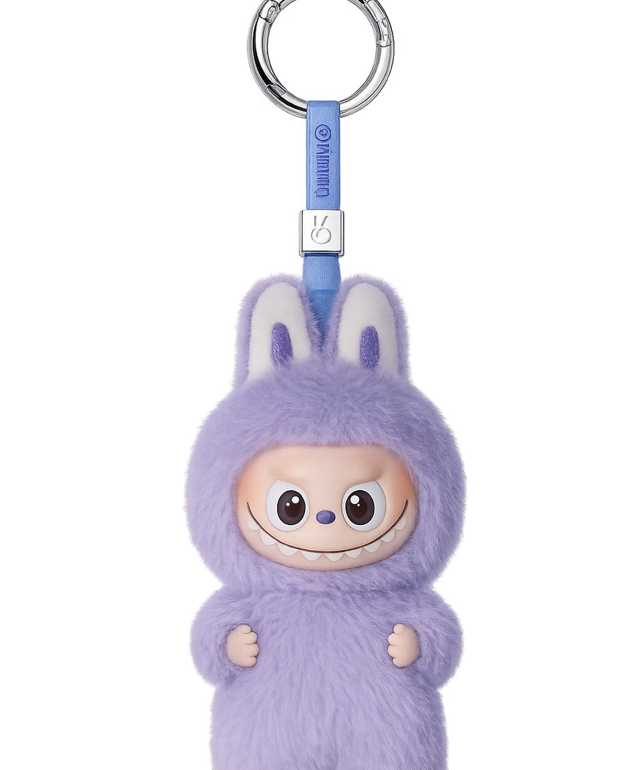 Labubu Plush Keychain | Cute Bunny Monster Bag Charm | Collectible Plush Doll Key Ring | Backpack & Purse Accessory