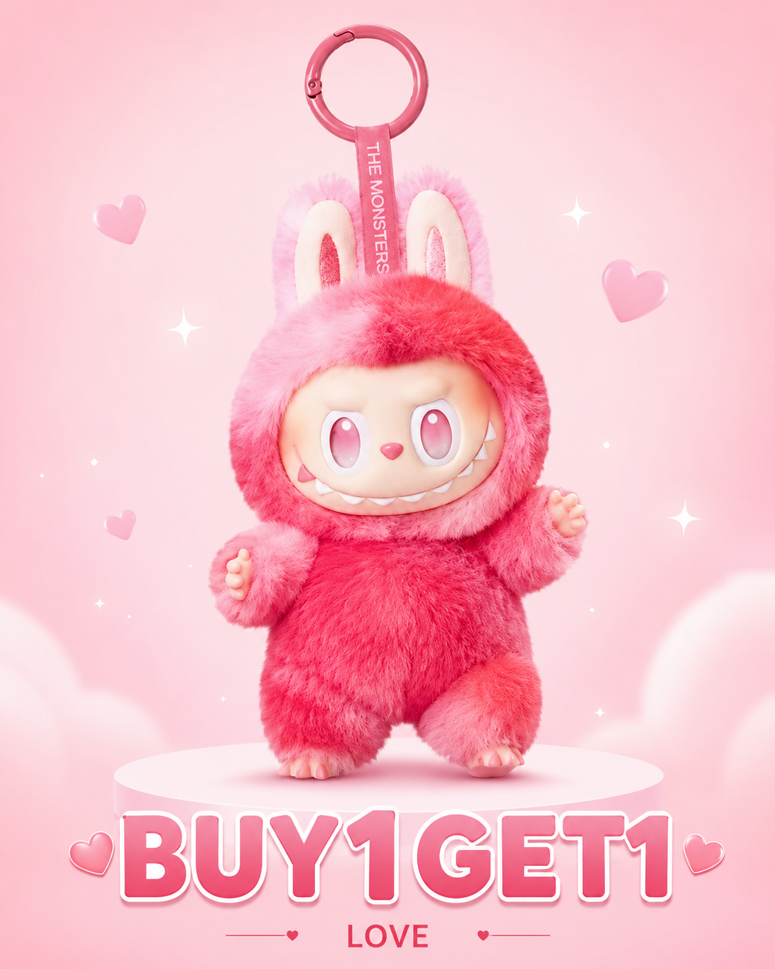 Love Labubu Collectible Plush Doll – Valentine’s Gift (Buy 1 Get 1)Free