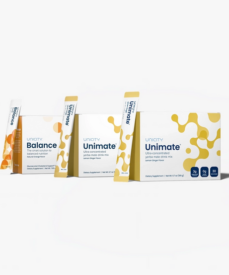 Unicity Unimate 60 Pack & Balance Natural Orange 30 Pack Combo – Refreshing Drink Mix Variety Set