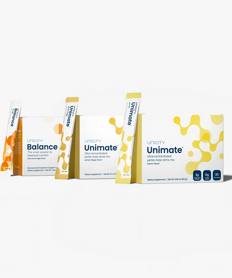 Unicity Unimate & Balance Orange Drink Mix Combo – 30 Pack Each
