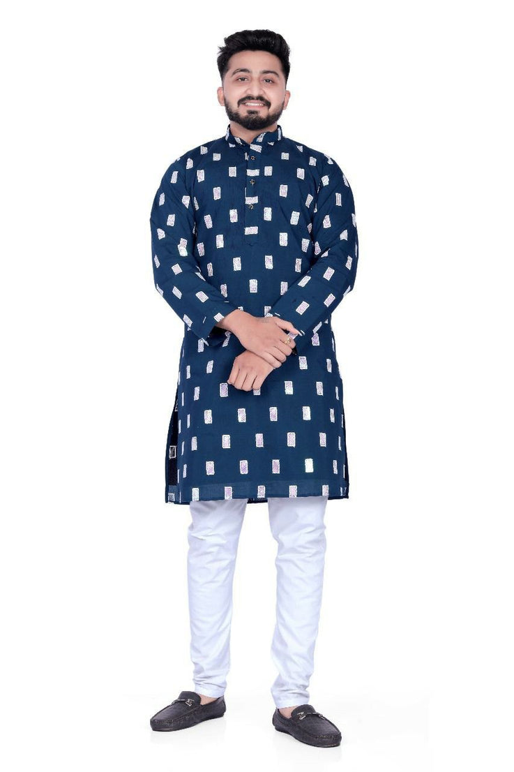 Heavy Rayon With Embroidery Sequence Work Kurta Pajama Set