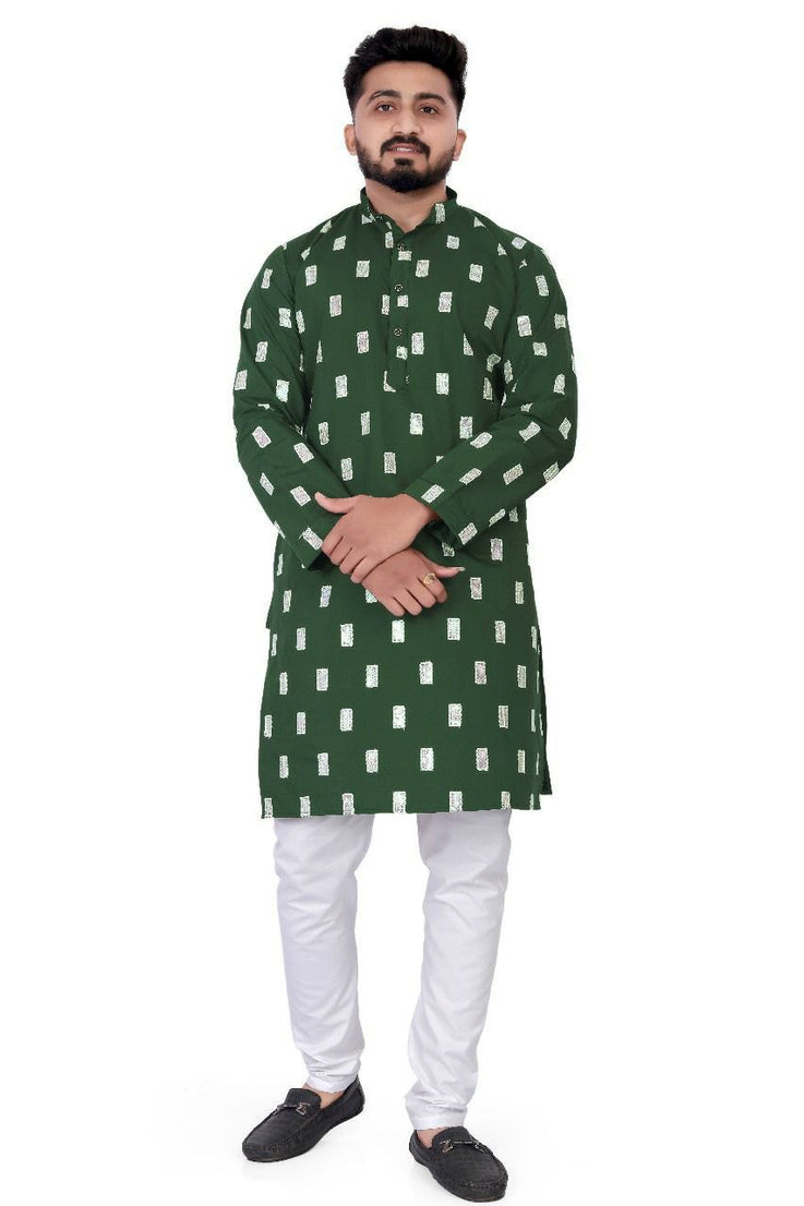 Heavy Rayon With Embroidery Sequence Work Kurta Pajama Set