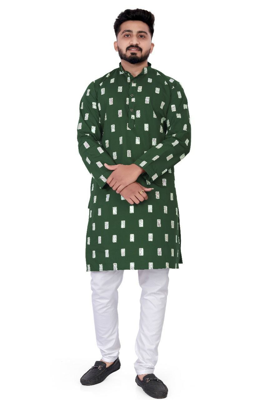 Heavy Rayon With Embroidery Sequence Work Kurta Pajama Set