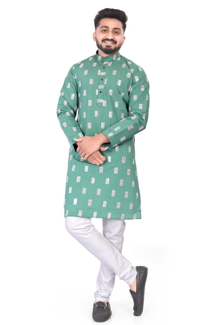 Heavy Rayon With Embroidery Sequence Work Kurta Pajama Set