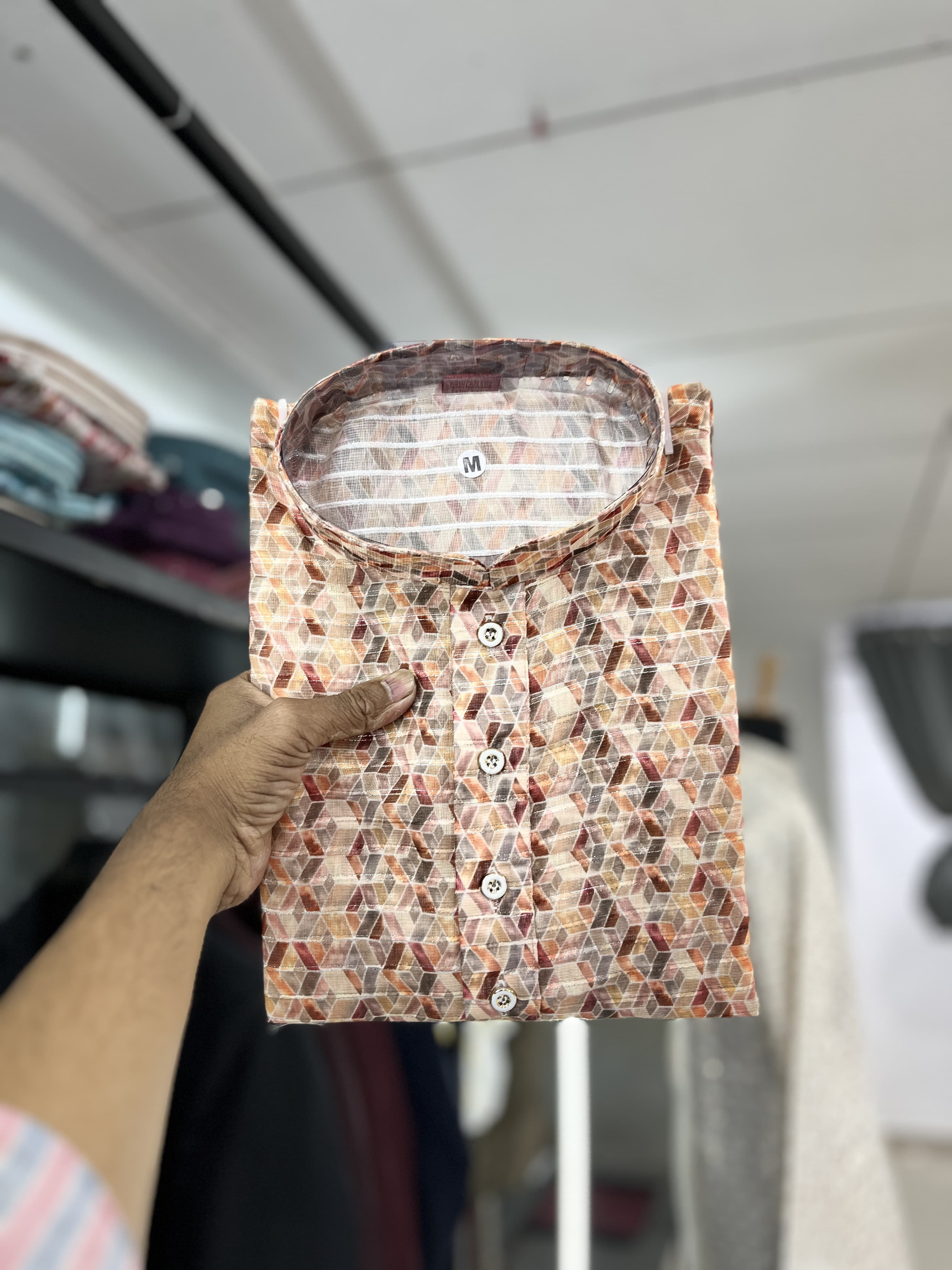 Linen Cotton With Zari Kurta Pajama Set