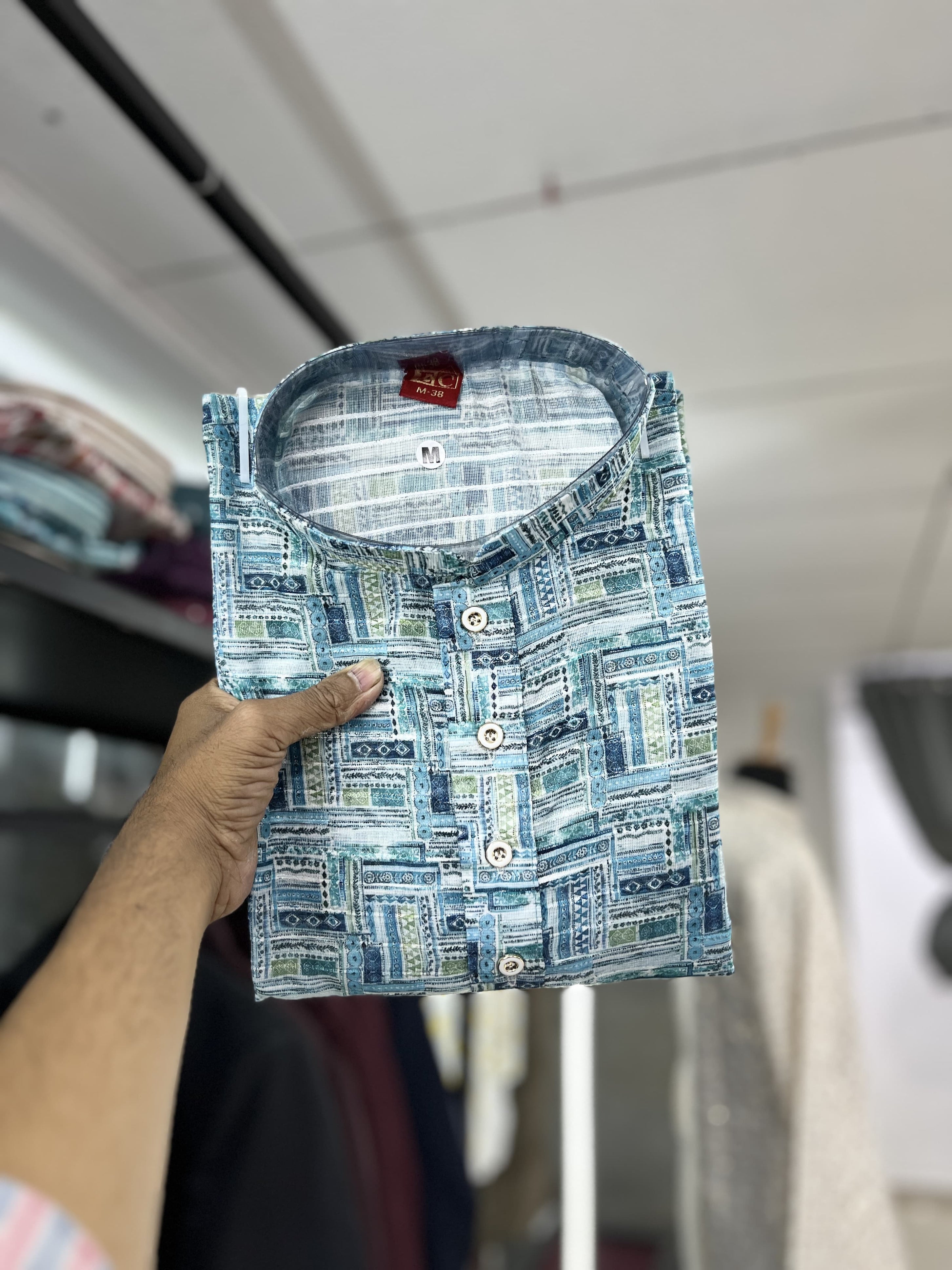 Linen Cotton With Zari Kurta Pajama Set