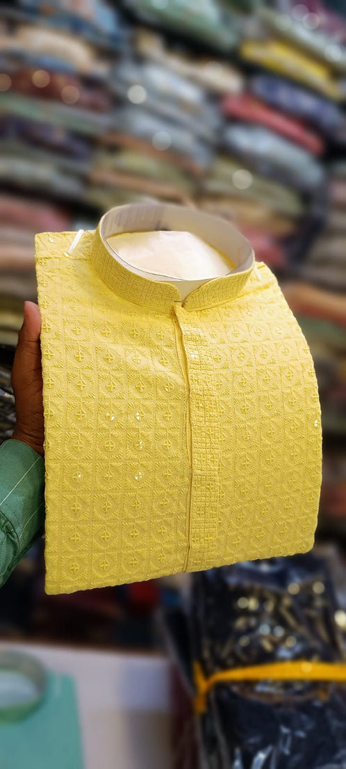 Rayon Viscose With Sequence Work Kurts Set