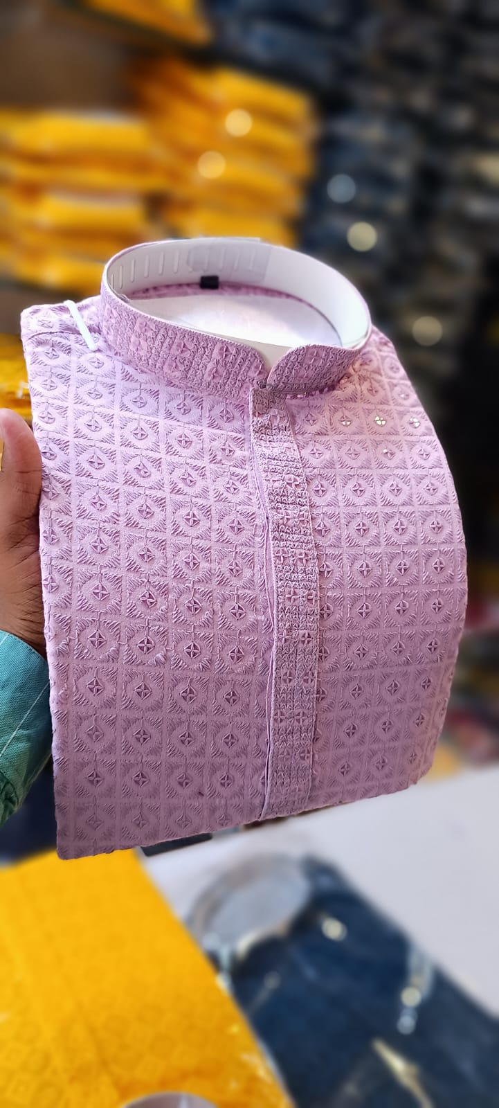 Rayon Viscose With Sequence Work Kurts Set