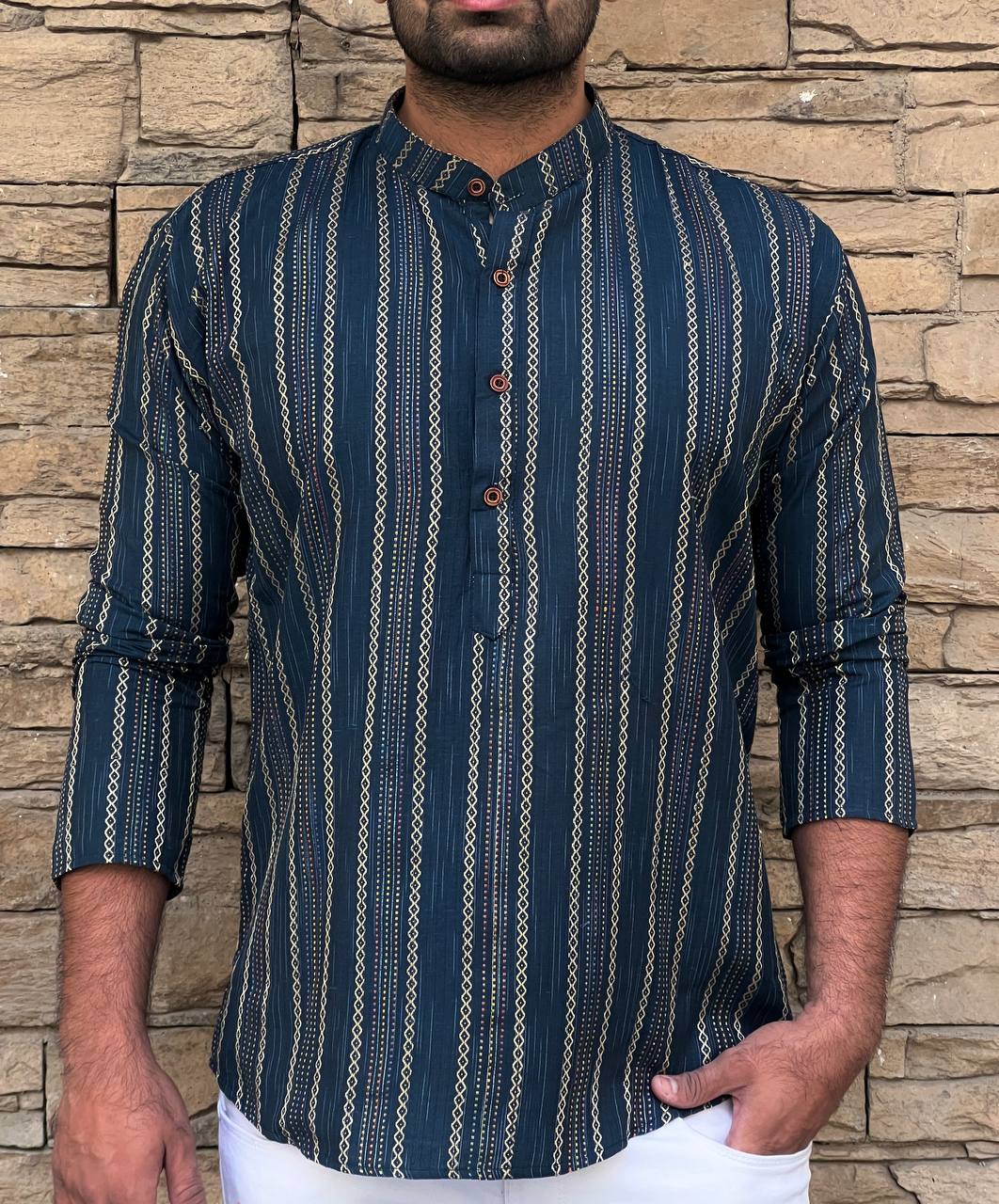 Khadhi Pure Soft Cotton Short Kurta