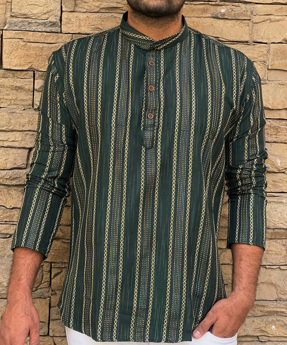 Khadhi Pure Soft Cotton Short Kurta