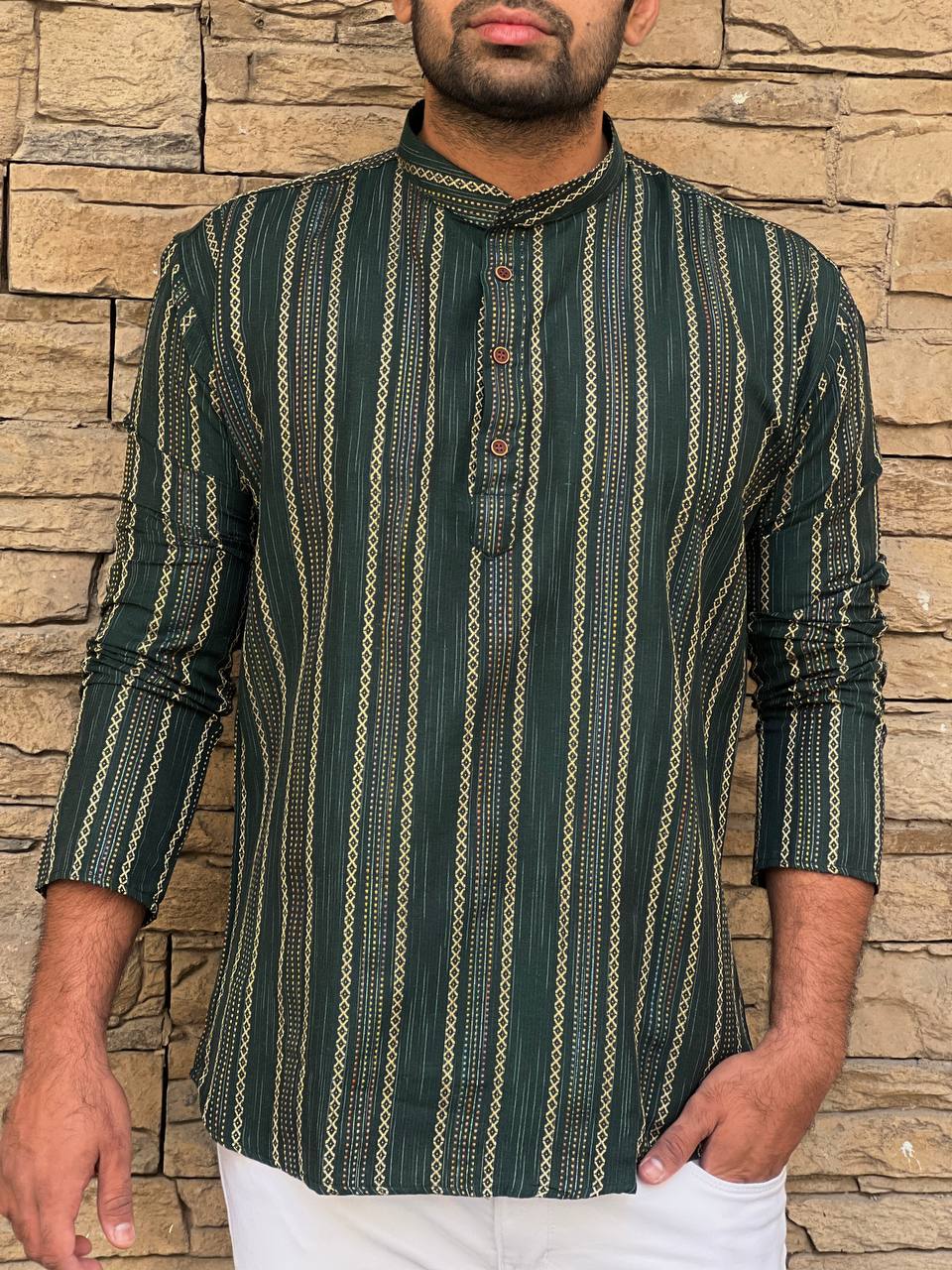 Khadhi Pure Soft Cotton Short Kurta