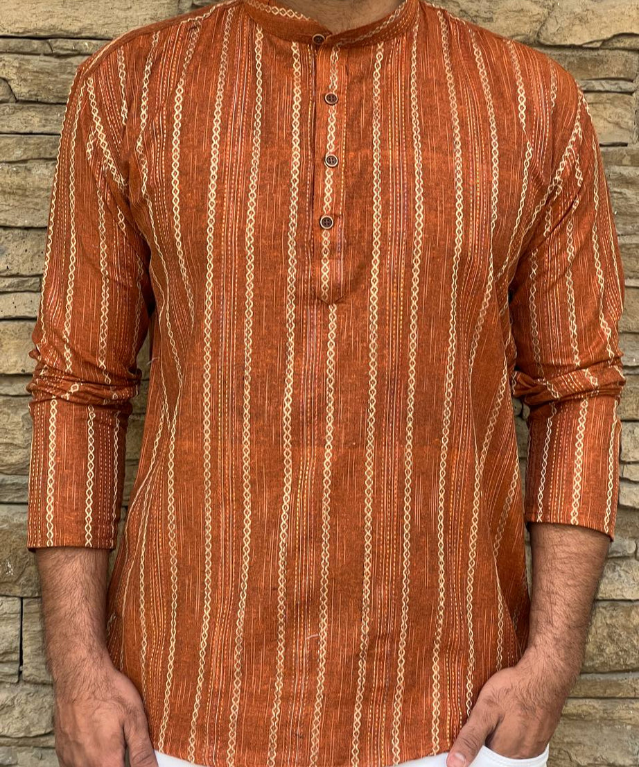 Khadhi Pure Soft Cotton Short Kurta