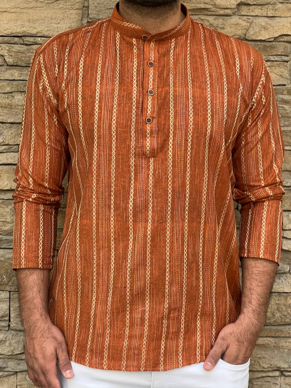 Khadhi Pure Soft Cotton Short Kurta
