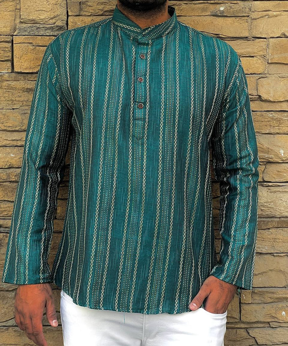 Khadhi Pure Soft Cotton Short Kurta