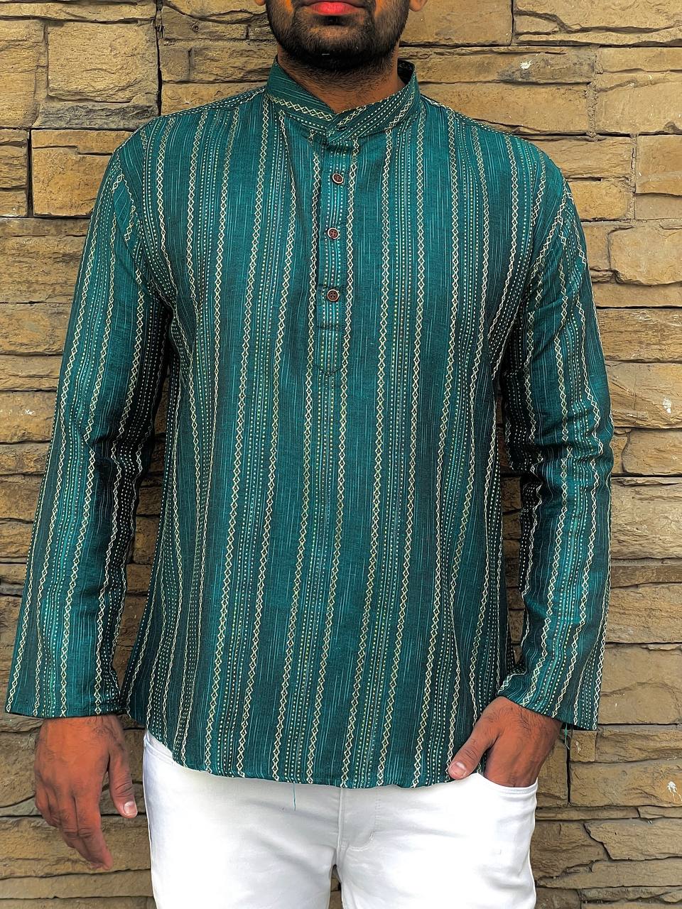 Khadhi Pure Soft Cotton Short Kurta