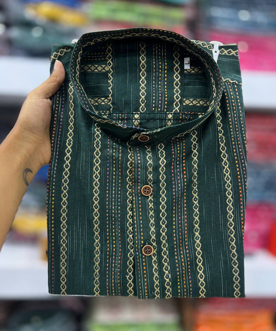Khadhi Pure Soft Cotton Short Kurta