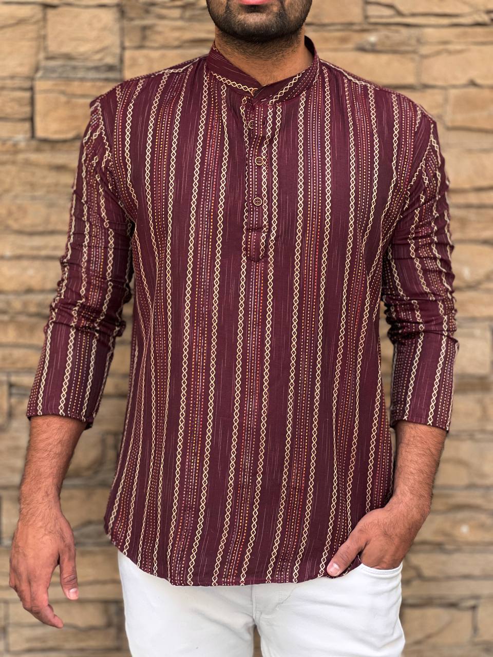 Khadhi Pure Soft Cotton Short Kurta