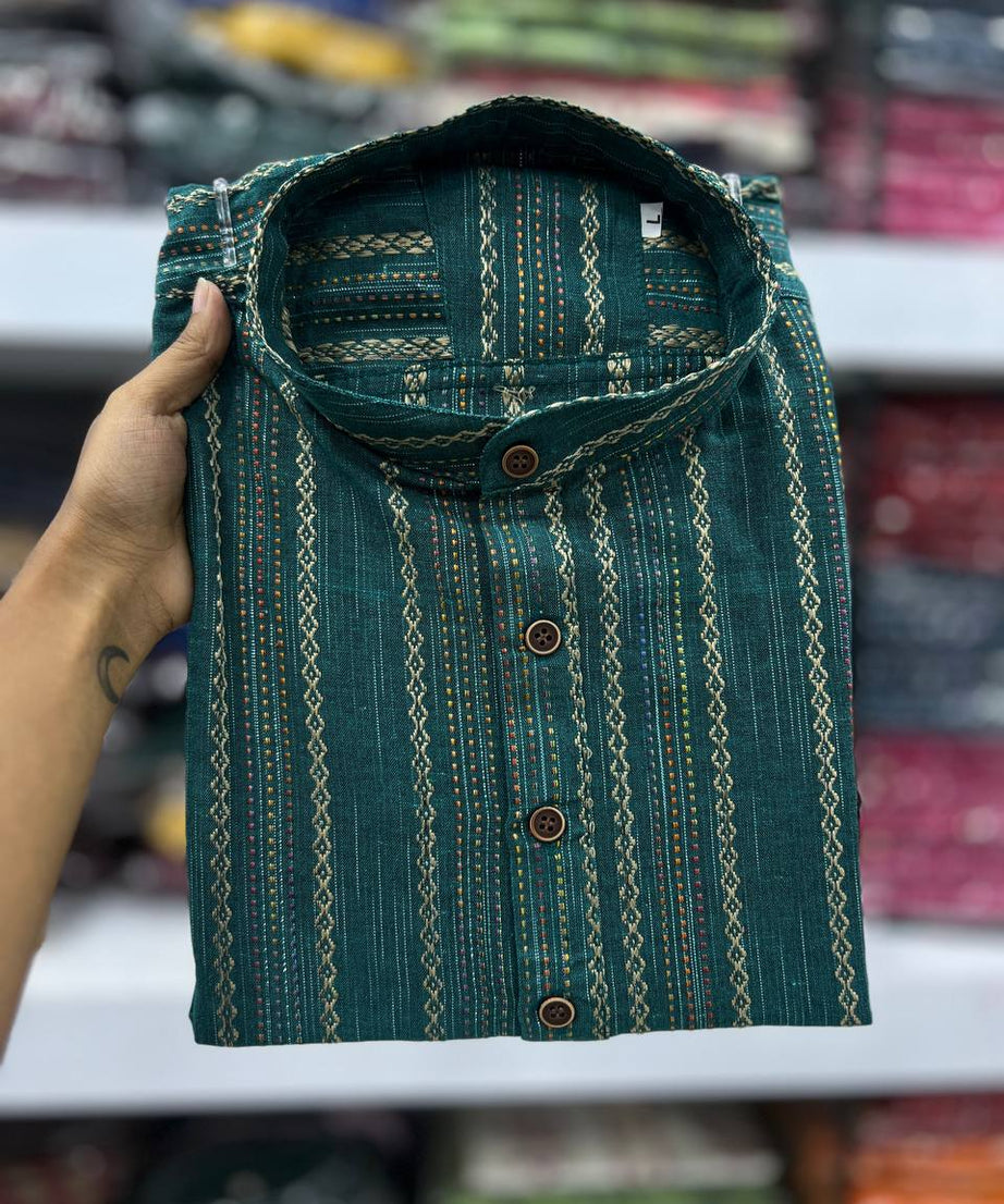 Khadhi Pure Soft Cotton Short Kurta