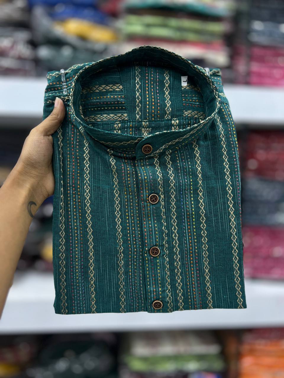 Khadhi Pure Soft Cotton Short Kurta