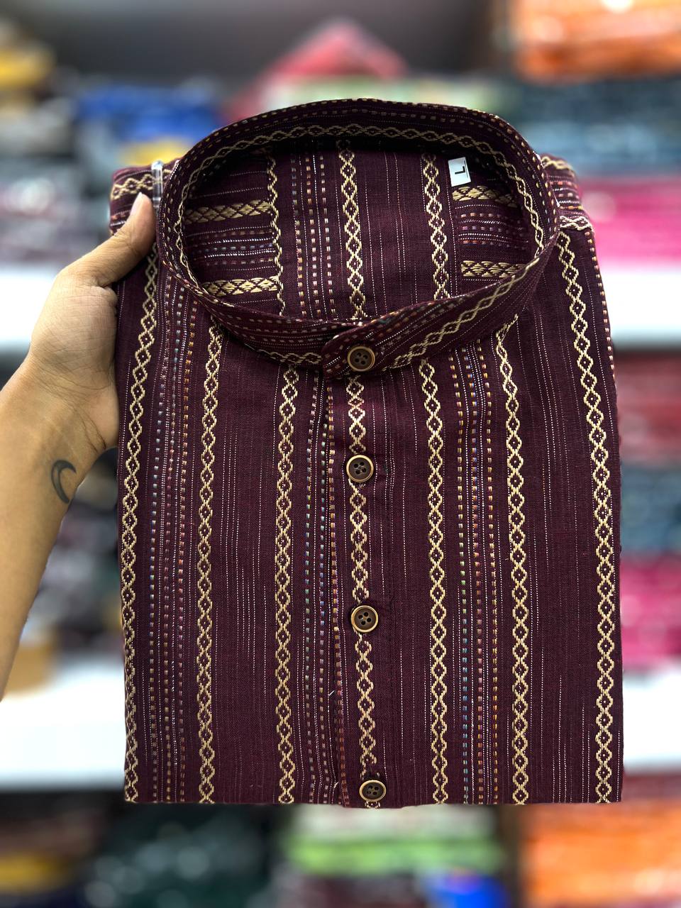 Khadhi Pure Soft Cotton Short Kurta