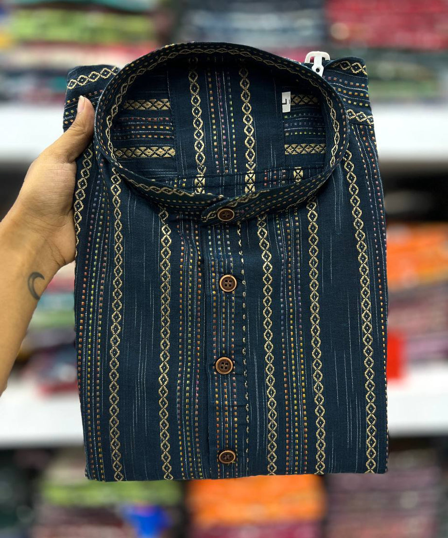 Khadhi Pure Soft Cotton Short Kurta