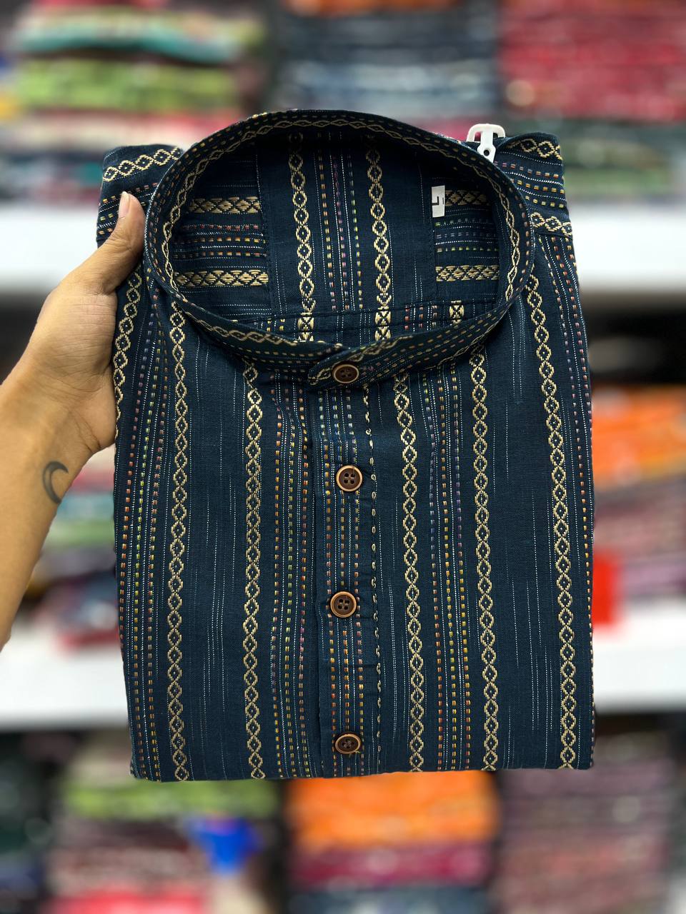 Khadhi Pure Soft Cotton Short Kurta