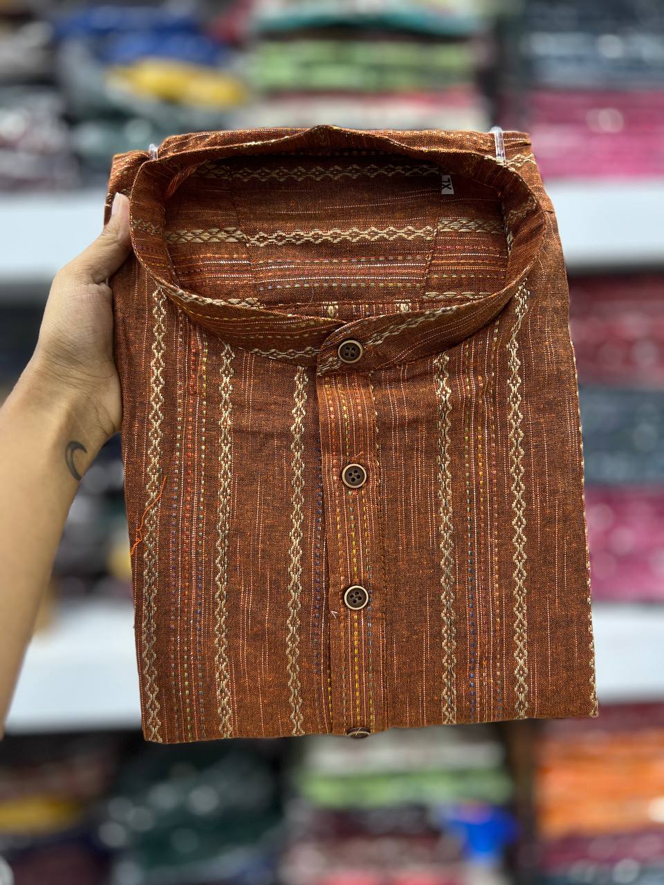 Khadhi Pure Soft Cotton Short Kurta