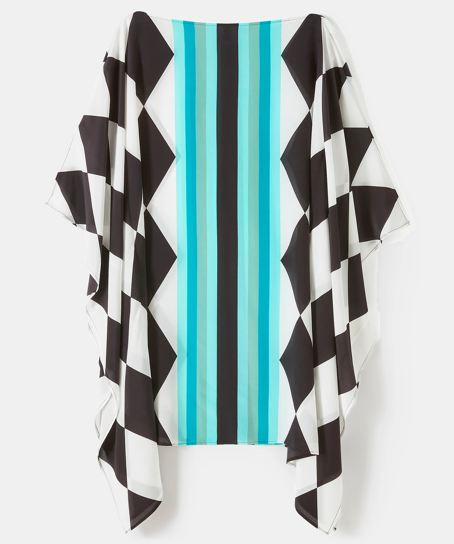 Soft Silk Crepe Kaftan - Luxurious Flowing Dress for Women's