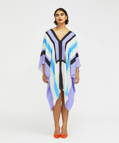 Soft Silk Crepe Kaftan, Casual Wear Caftan For Women's