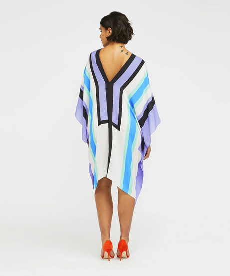 Soft Silk Crepe Kaftan, Casual Wear Caftan For Women's