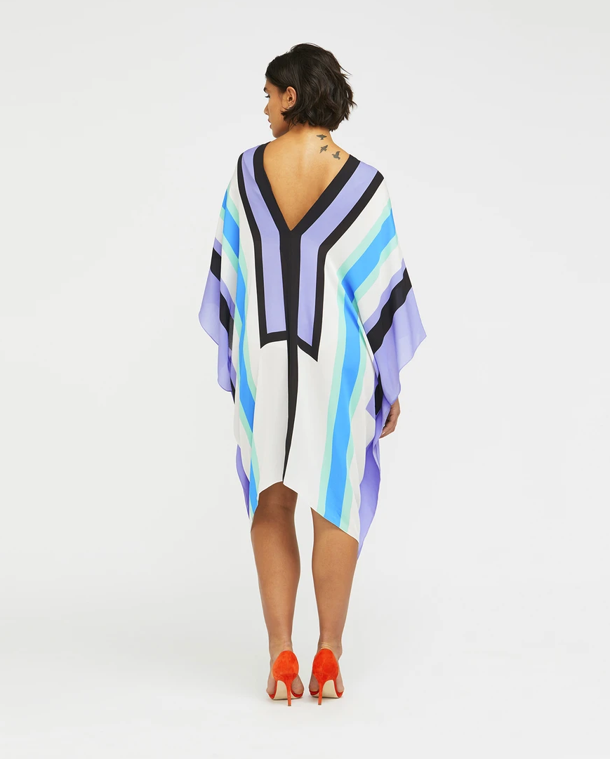 Soft Silk Crepe Kaftan, Casual Wear Caftan For Women's