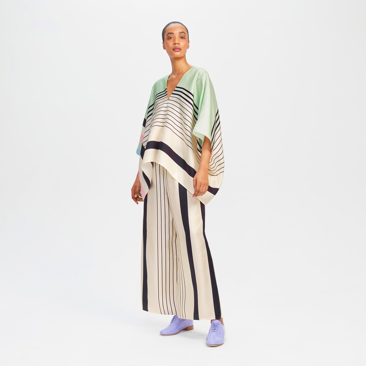 Soft Satin Silk Co-ord Set For Women's, Top Pant Set